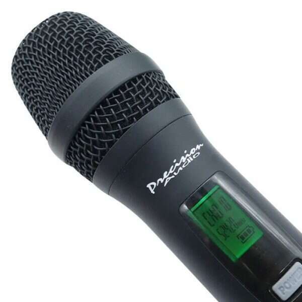 Precision Audio Twin Channel Professional Wireless Microphone System Dual XLR Out MIC24 - Image 6