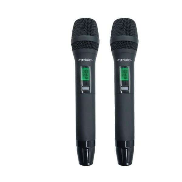 Precision Audio Twin Channel Professional Wireless Microphone System Dual XLR Out MIC24 - Image 7