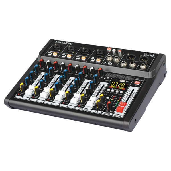 Italian Stage IS2MIX-6PRO  6-Channel Stereo Audio Mixer with DSP & FX - Image 3