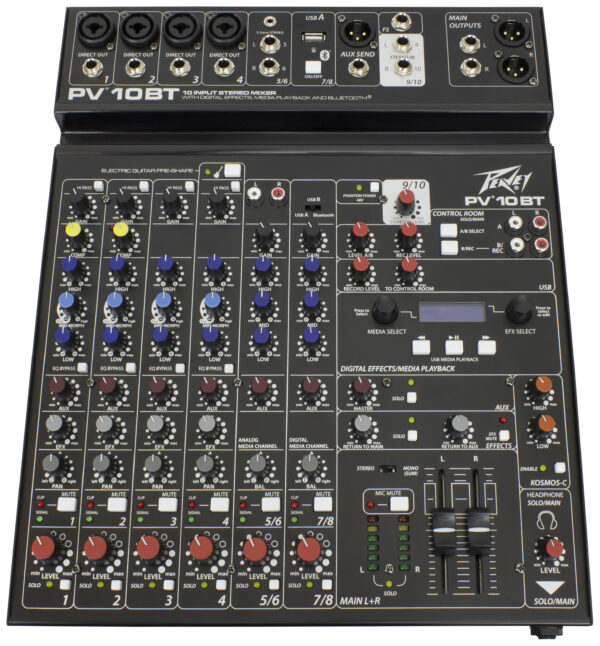 Peavey PV10BT 10 Channel Compact Mixer with Bluetooth