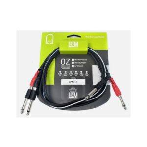 Leem LPM1.5M/LPM3M Interconnect Cable (2 x 6.5mm Mono Jack Plugs - 2 x RCA Jacks or 2 x 6.5mm Mono Jack Plugs)