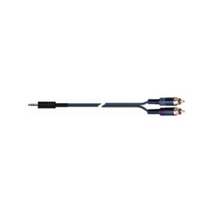 Quiklok 3.5mm Straight Stereo Jack to 2 x RCA
