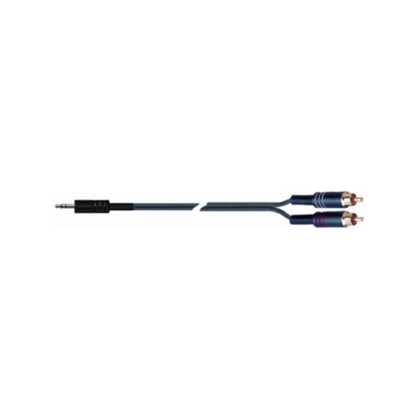 Quiklok 3.5mm Straight Stereo Jack to 2 x RCA