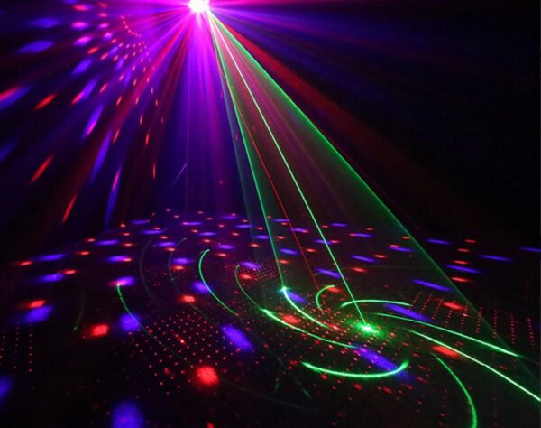 Ultimate Laser RGB Sound Activated LED Disco Ball Party Light - Image 5